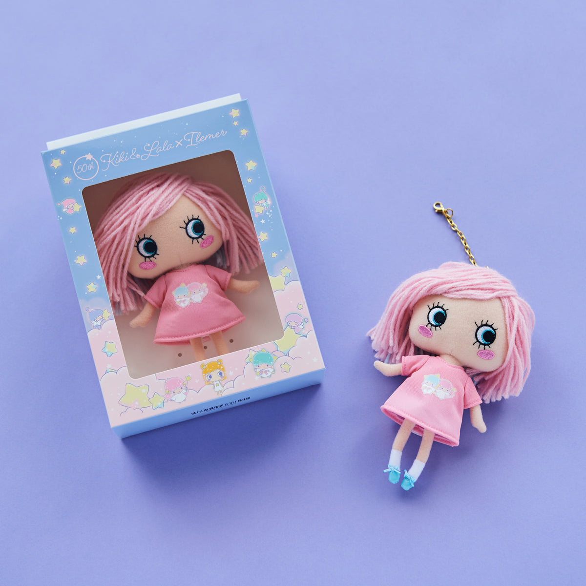 キキ＆ララ50th Anniversary｜HAPPY DOLL（キキ＆ララデザインのピンク