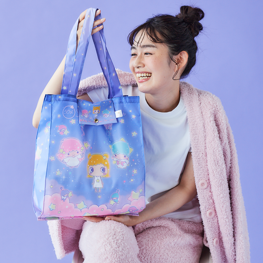 激レア♡リトルツインスターズ（キキララ）　エコバッグ　☆未開封☆ ⚠️新作カプセルトイ【予告】📣🆕／ 「サンリオ リトルツインスターズ