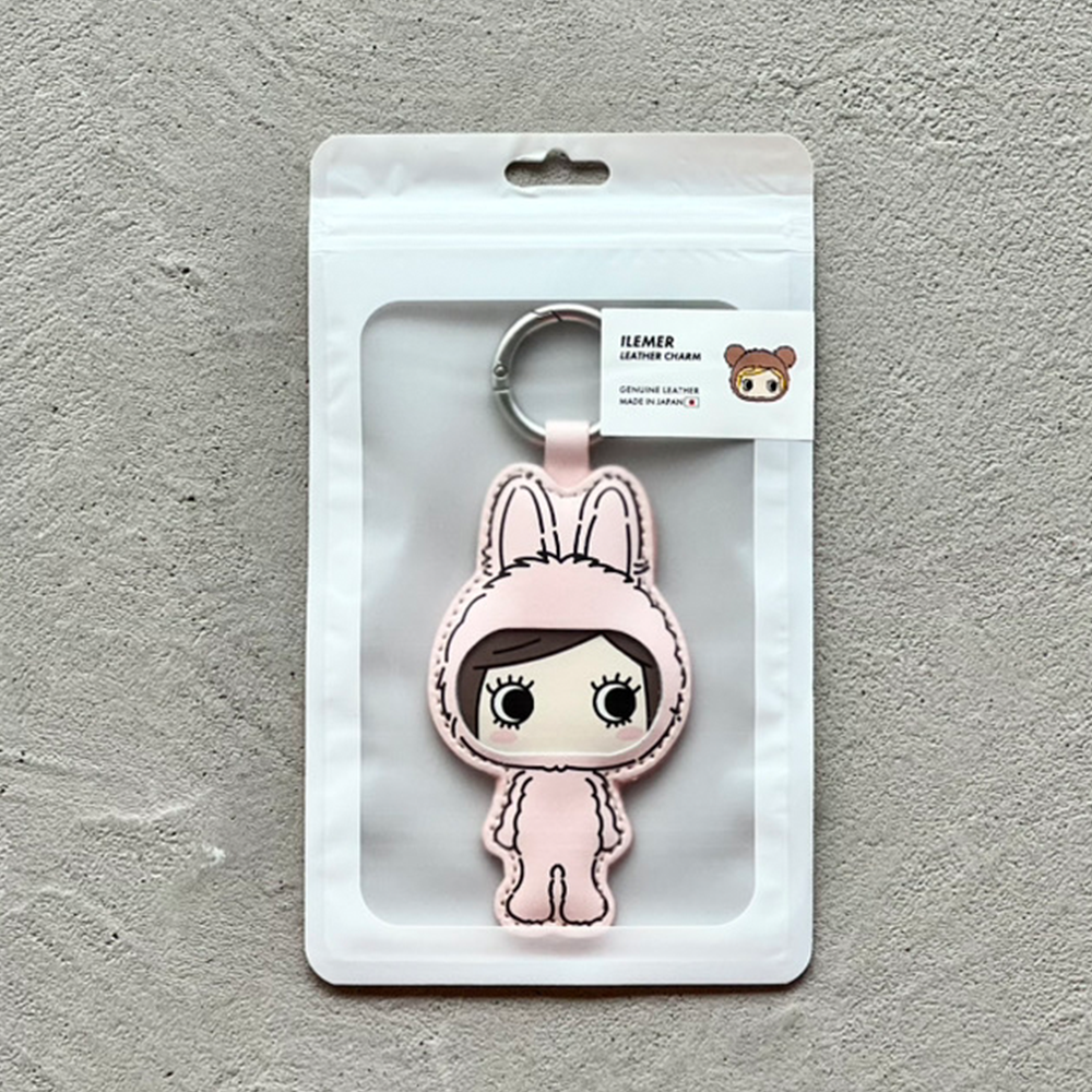 ハピアニ・レザーチャーム（国産レザー｜カラビナ付き）JAPAN MADE