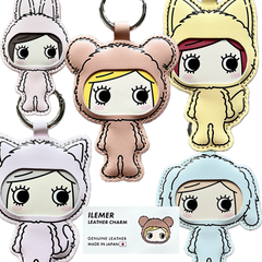 ハピアニ・レザーチャーム（国産レザー｜カラビナ付き）JAPAN MADE