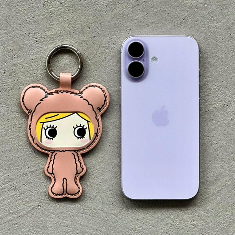 ハピアニ・レザーチャーム（国産レザー｜カラビナ付き）JAPAN MADE