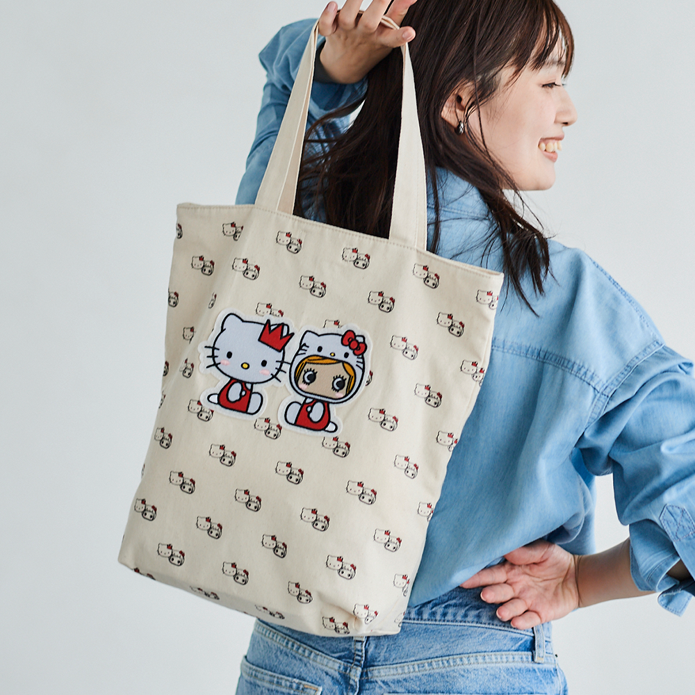 ハローキティ 50周年記念 トートバッグ LL ハローキティ50周年記念コラボ｜トートバッグ – ILEMER公式
