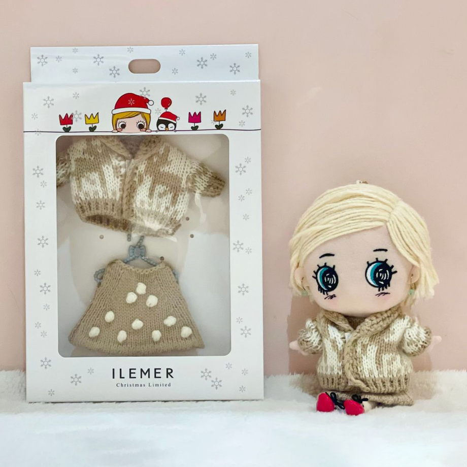 【Xmas限定】着せ替えデラックス （カウチンニット×ドットワンピ）