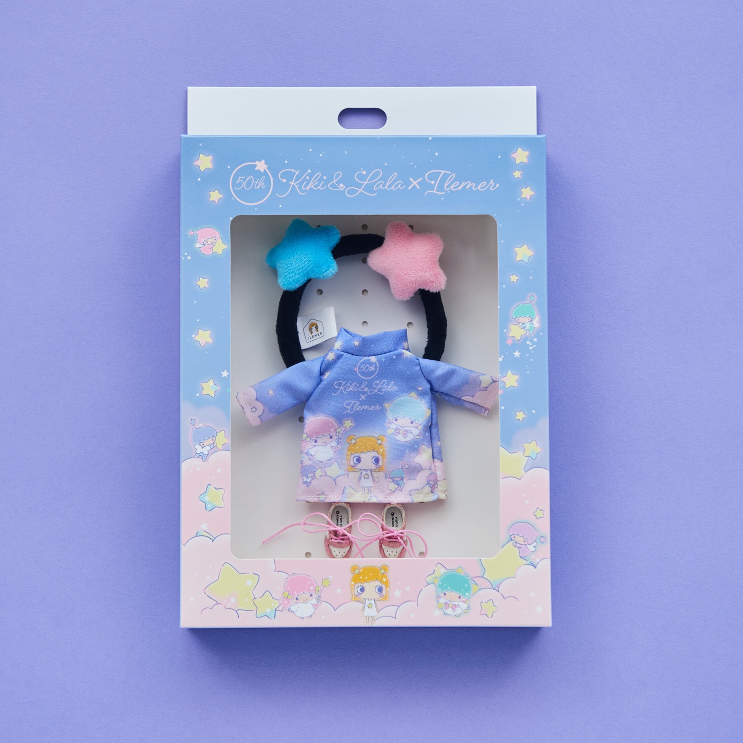 Kiki & Lala ハッピードール ILEMER キキララ　イルメール キキ＆ララ50th Anniversary｜HAPPY DOLL（キキ＆ララデザインのピンク