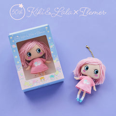 キキ＆ララ50th Anniversary｜HAPPY DOLL（キキ＆ララデザインのピンクワンピ付き）