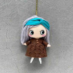 着せ替えデラックスセット｜レースワンピ（ブラウン）